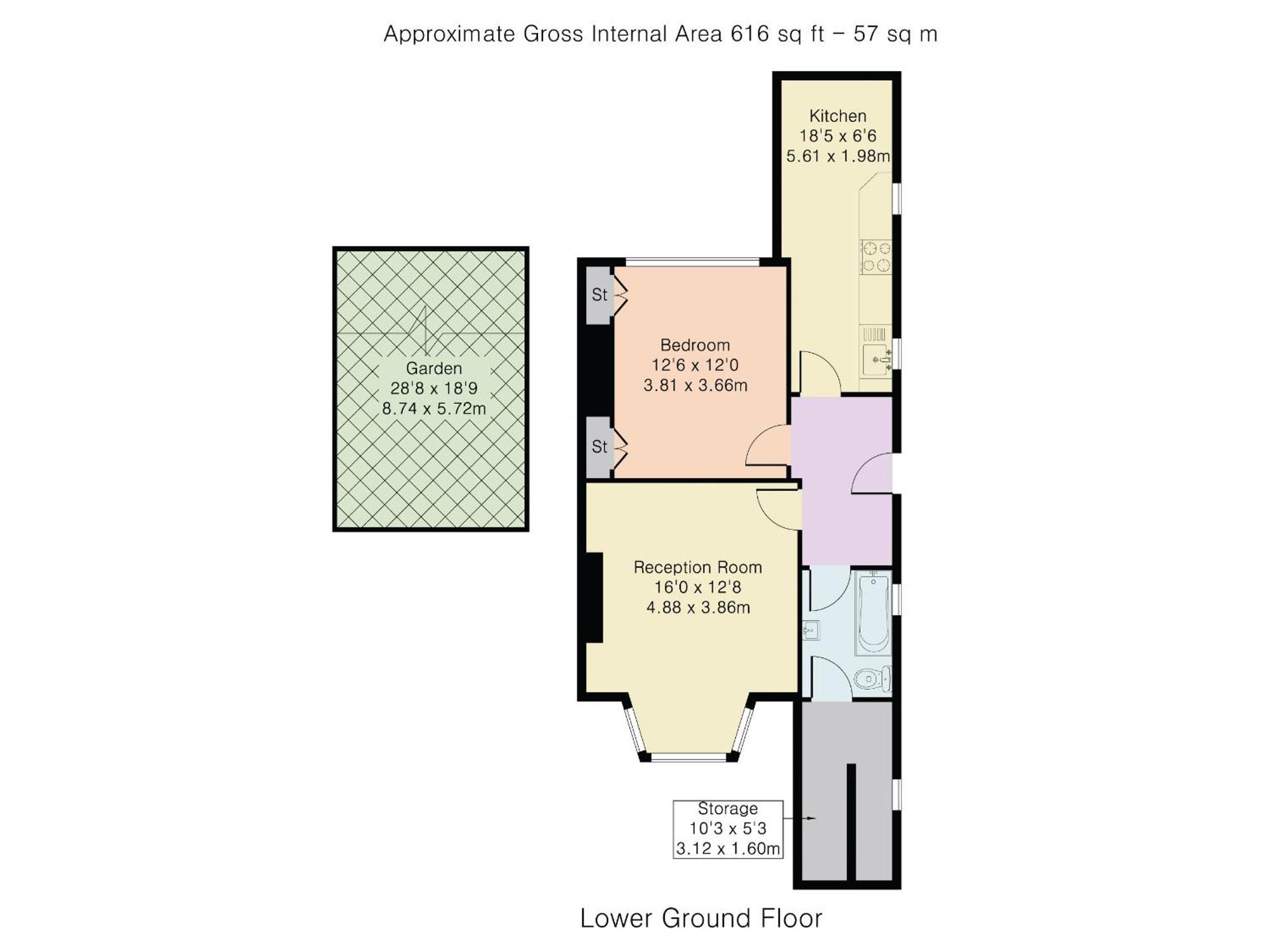 Pass The Keys Private Garden Apartment By Tulse Hill Station Лондон Экстерьер фото